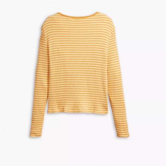 NWT LEVI’S BRITT LONG SLEEVE SNAP FRONT TOP 1X - Picture 2 of 13